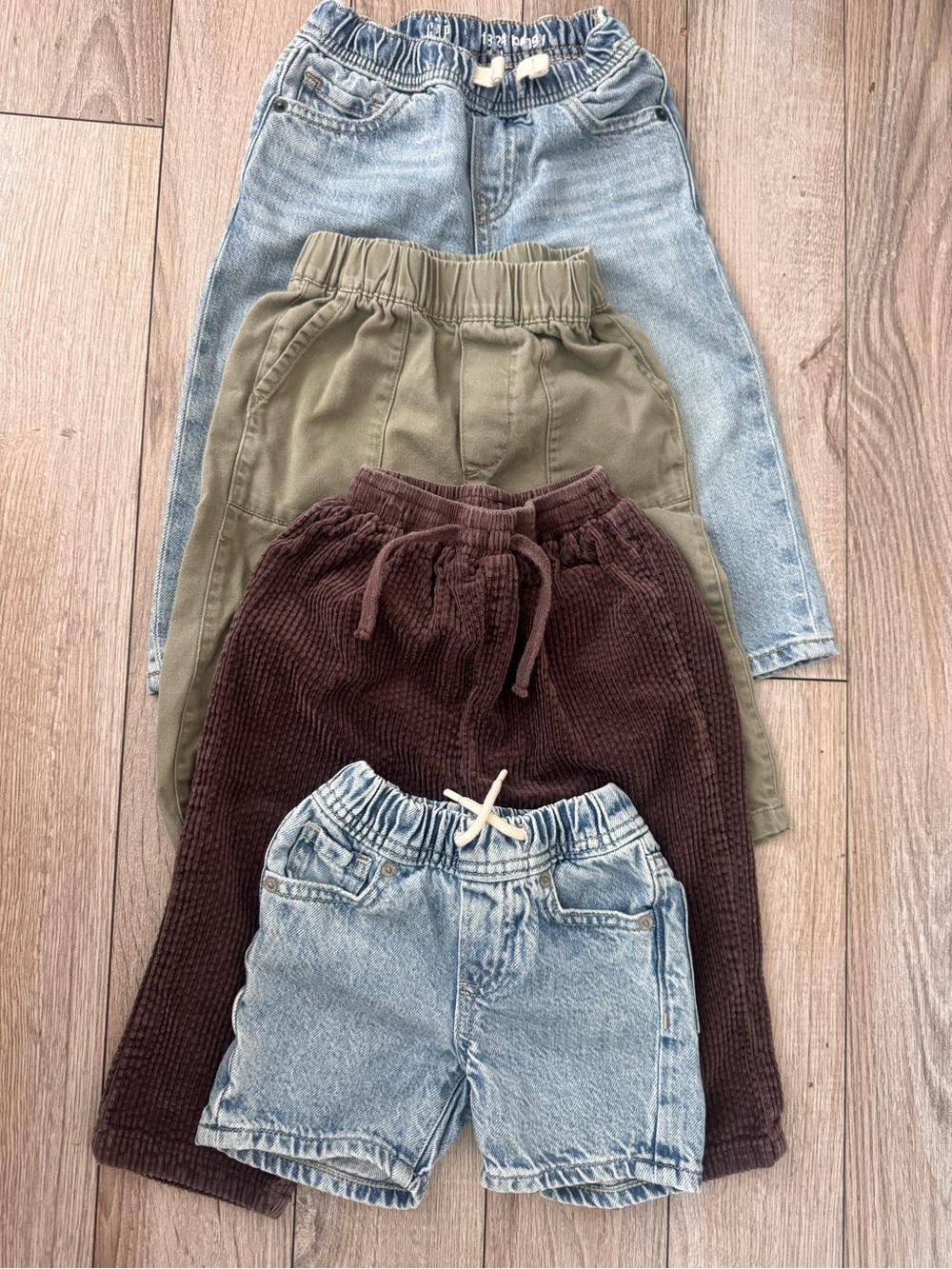 GAP Kids Denim, Olive & Brown Bottoms Pack
